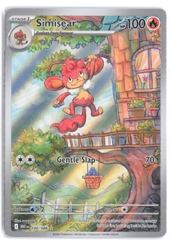 Simisear 100/086 Pokemon TCG White Flare Illustration Rare - Image 1