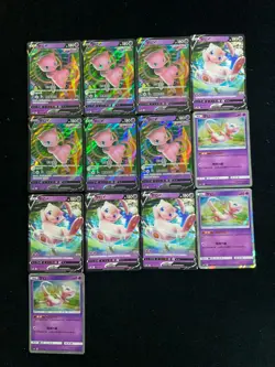 2025 Pokemon TCG S-Chinese CS4bC 048/132 084/207 Mew V Holo Lot*13 YV34 - Image 1