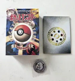 Pokemon Japanese Base Starter Deck *Empty* Mint Condition Vintage With Coin/Book - Image 1