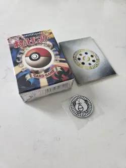 Pokemon Japanese Base Starter Deck *Empty* Mint Condition Vintage With Coin/Book - Image 2