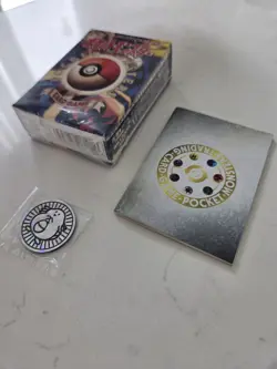 Pokemon Japanese Base Starter Deck *Empty* Mint Condition Vintage With Coin/Book - Image 3