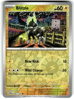 Blitzle Reverse Holo Common Paradox Rift 062/182 Near Mint - Image 1