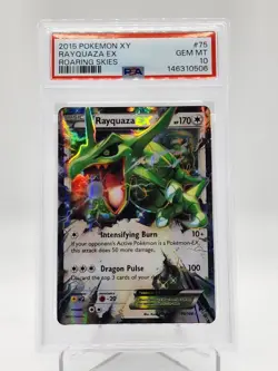 RAYQUAZA EX 2015 POKEMON XY ROARING SKIES #75 PSA 10 Q0895 - Image 1