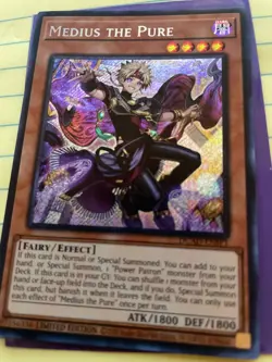yugioh Medius The Pure - DUAD-ENSP1 Secret Rare Limited Edition NM - Image 1