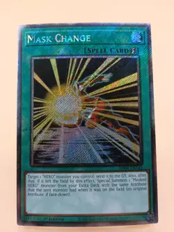 Mask Change 1st Edition Platinum Secret Rare RA04-EN142 Yu-Gi-Oh! - Image 1