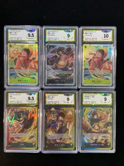 2024 One Piece TCG S-Chinese ST13-015 SR Monkey D Luffy Lot*6 PGS 10 LU57 - Image 1