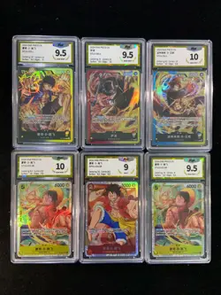 2024 One Piece TCG S-Chinese ST13-015 SR Monkey D Luffy Lot*6 PGS 10 LU57 - Image 1