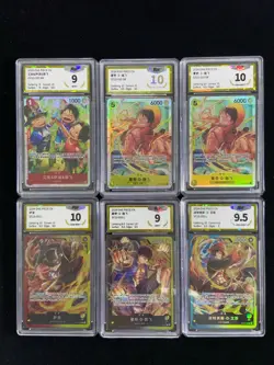 2024 One Piece TCG S-CHN ST13-015 SR Monkey D Luffy Lot*6 PGS 10 Pristine LU57 - Image 1