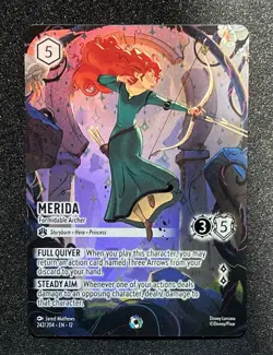 Disney Lorcana TCG: Wilds Unknown - Merida(Formidable Archer) ICONIC #242/204 - Image 1