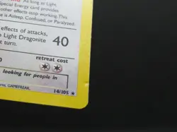 Light Dragonite 14/105 - Neo Destiny Pokemon Card (Near Mint) - Image 3