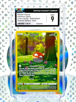 CGC 9 Hisuian Voltorb GG27 Crown Zenith Secret Illustration Rare Pokemon Card - Image 1