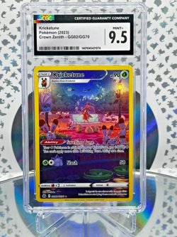 CGC 9.5 Kricketune GG02/GG70 Crown Zenith Secret Illustration Rare Pokemon Card - Image 1