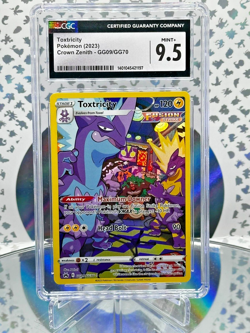 CGC 9.5 Toxtricity GG09/GG70 Crown Zenith Secret Illustration Rare Pokemon Card - Image 1