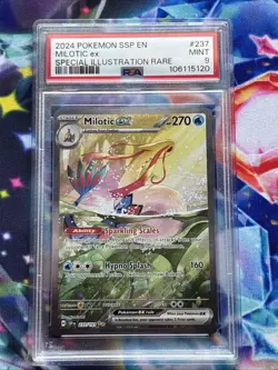 Milotic EX 237/191 Sv08: Surging Sparks Sir Holo Pokemon Card PSA 9 Mint - Image 2