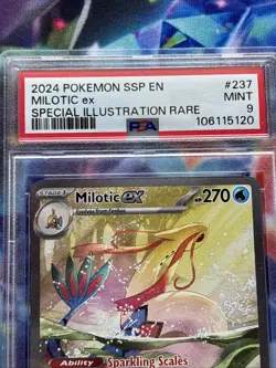 Milotic EX 237/191 Sv08: Surging Sparks Sir Holo Pokemon Card PSA 9 Mint - Image 4