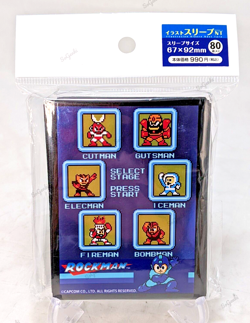 Mega Man Next Turn Select Stage Illustration Art 80 Trading Card Sleeves Rockman - Image 1