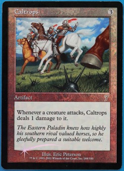 Caltrops FOIL 7th Edition PLD Artifact Uncommon MAGIC CARD (ID# 497964) ABUGames - Image 1