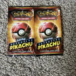Detective Pikachu 2019 Promo 2 Card Pack Pokemon New Sealed x 2 Packs - Image 1