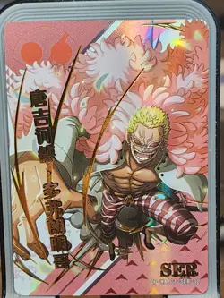 One Piece Anime Trading Card Gold Foil SER OP-WA101-SER-02 - Image 3