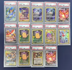 Pokemon PSA Lot - 13 Graded Cards (Charizard, Pikachu, Gengar, Ho-Oh, & More!) - Image 1