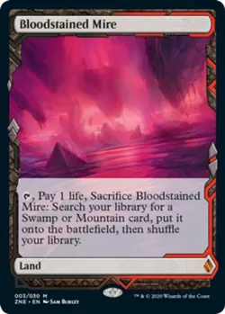 Bloodstained Mire Zendikar Rising Expeditions Magic mtg Light Play, English x1 - Image 1