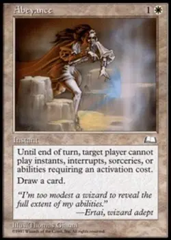 Abeyance Weatherlight Magic mtg Heavy Play, English x1 - Image 1