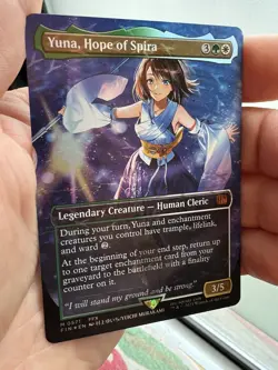 Yuna, Hope of Spira (Borderless) (Chocobo Track Foil) - FINAL FANTASY - Image 1