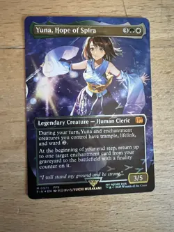Yuna, Hope of Spira (Borderless) (Chocobo Track Foil) - FINAL FANTASY - Image 2