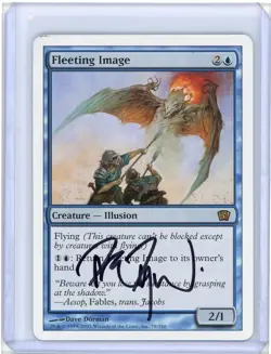 Fleeting Image Eighth Edition Rare Signed MTG - Image 1