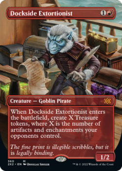 Dockside Extortionist - Foil - Borderless Double Masters 2022 Magic mtg LP - Image 1