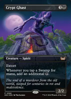Crypt Ghast - Foil - Borderless Commander Duskmourn Magic mtg NM-Mint, English - Image 1
