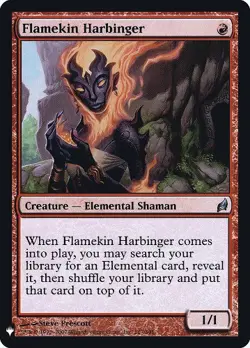 Flamekin Harbinger - Foil Mystery Boosters Magic mtg Heavy Play, English x1 - Image 1