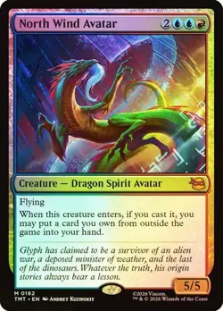 NM Foil North Wind Avatar, MTG, TMNT, Magic the Gathering, 162 - Image 1