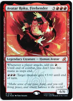 Avatar Roku, Firebender M Avatar: The Last Airbender: Eternal-Legal 112 NM - Image 1