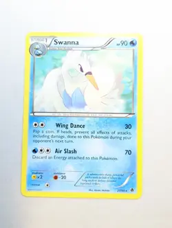 Pokemon Card Swanna BW Emerging Powers #27/98 - Rare - NON FOIL - Image 1