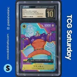 2025 ONE PIECE JP #OP07-107 FRANKY PROMO RARE 3RD ANNIVERSARY CGC 10 PRISTINE - Image 1