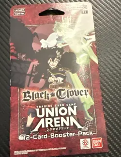 Black Clover Union Arena Card Game Sleeved Booster Pack New Factory Sealed - Image 1