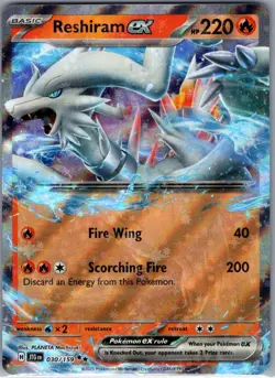 Reshiram ex 030/159 SV09: Journey Together - Pokemon Card - NM - Image 1