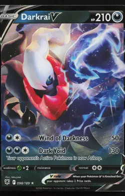 Darkrai V 098/189 Ultra Rare SWSH10: Astral Radiance Pokemon Card - Image 1