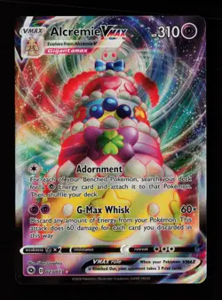 Alcremie VMAX 023/073 Holo VMAX Rare Champion's Path Pokemon Cards - Image 1