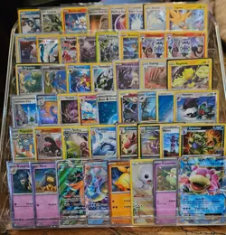 Lot of 50 Pokemon Cards Holo Reverse Holo NM-VLP Rare GX EX Clean - Image 1