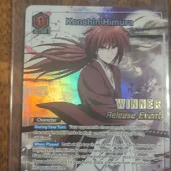 Bandai Union Arena Kenshin Himura Foil Release Winner Event Promo Card - Image 1