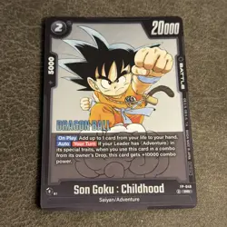 Dragon Ball TCG Fusion World Promo Cards Son Goku: Childhood FP-049 Foil English - Image 1
