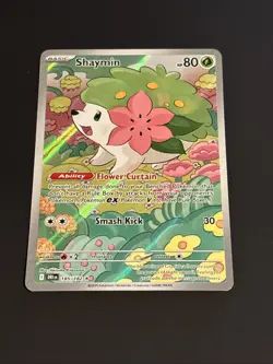 Pokemon Scalet & Violet 2025 Destined Rivals Shaymin Card #185/182 - Image 2