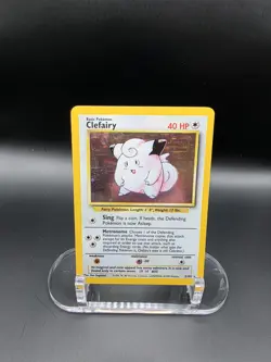 Clefairy Holo Rare Base Set Pokemon Card 005/102 1999 40 HP English - Image 1