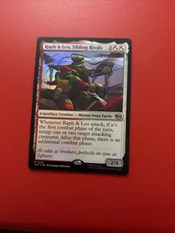 Magic: The Gathering Ralph & Leo Sibling Rivals Foil Nm TMNT 166 Rare Card MTG - Image 1