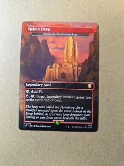 Helm's Deep Shinka, The Blood Soaked Keep - Borderless - LTC - MTG -Card #374 - Image 1