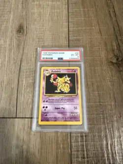 Wizards of the Coast 1999 Pokemon Kadabra Base Set 032/102 PSA 6 Card - Image 1