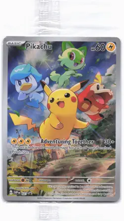 SV: Scarlet & Violet Promo Cards #027 Pikachu SEALED - Image 1