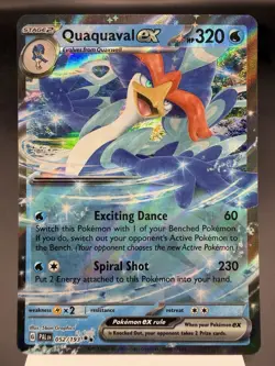 Quaquaval ex 052/193 - Ultra Rare Holo - Paldea Evolved Pokemon Card MINT - Image 1